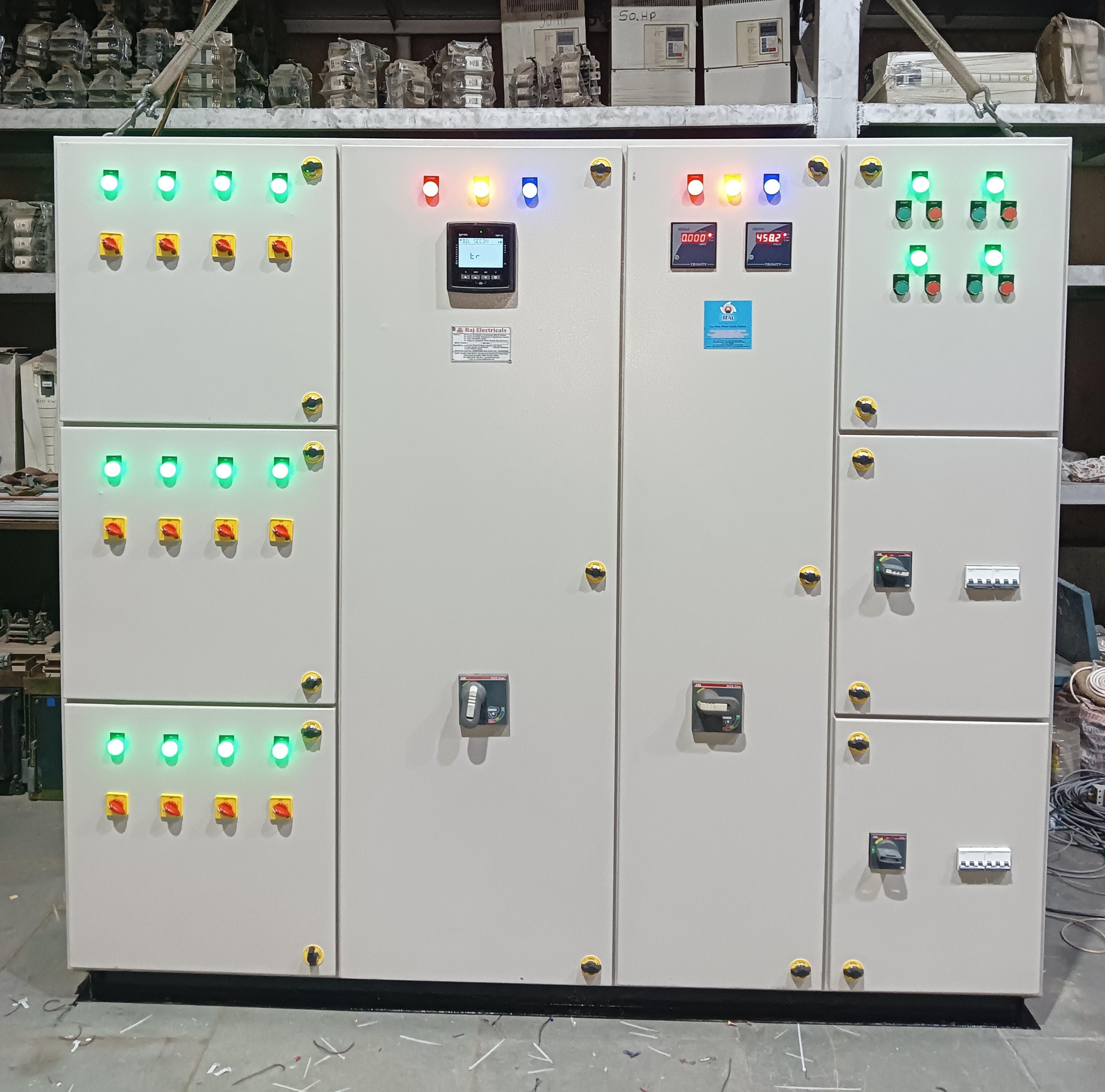100 kvar APFC PANEL WITH 400 AMP MAIN AND DISTRIBUTION FOR ICE  FACTORY
