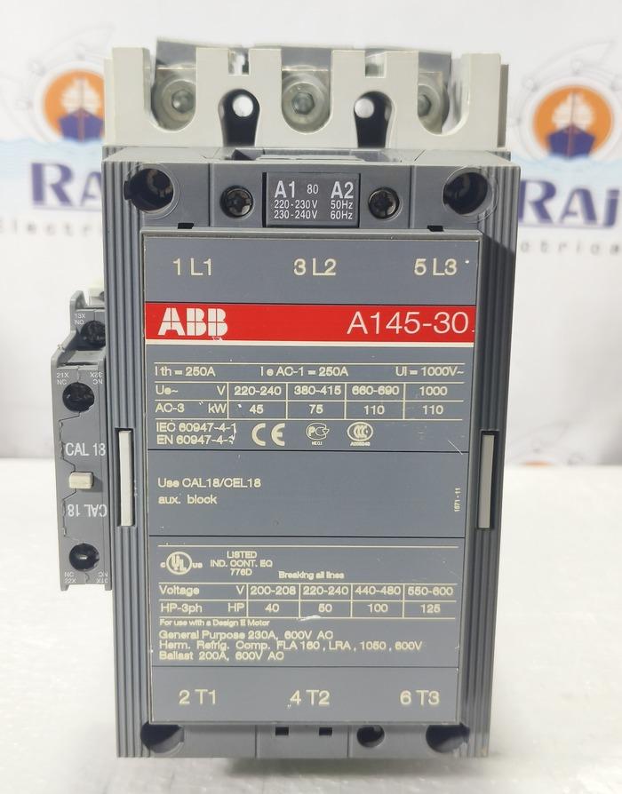 ABB A145 3POLE CONTACTOR 