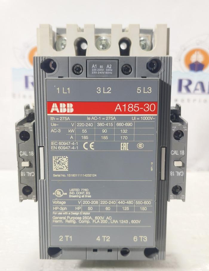 ABB A185-30 3POLE CONTACTOR