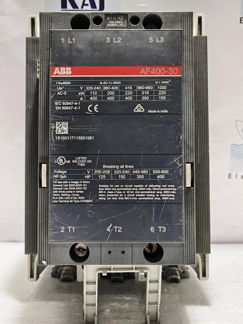 ABB AF400-30 Contactor 600A 100-250V DC 50/60Hz AF40030