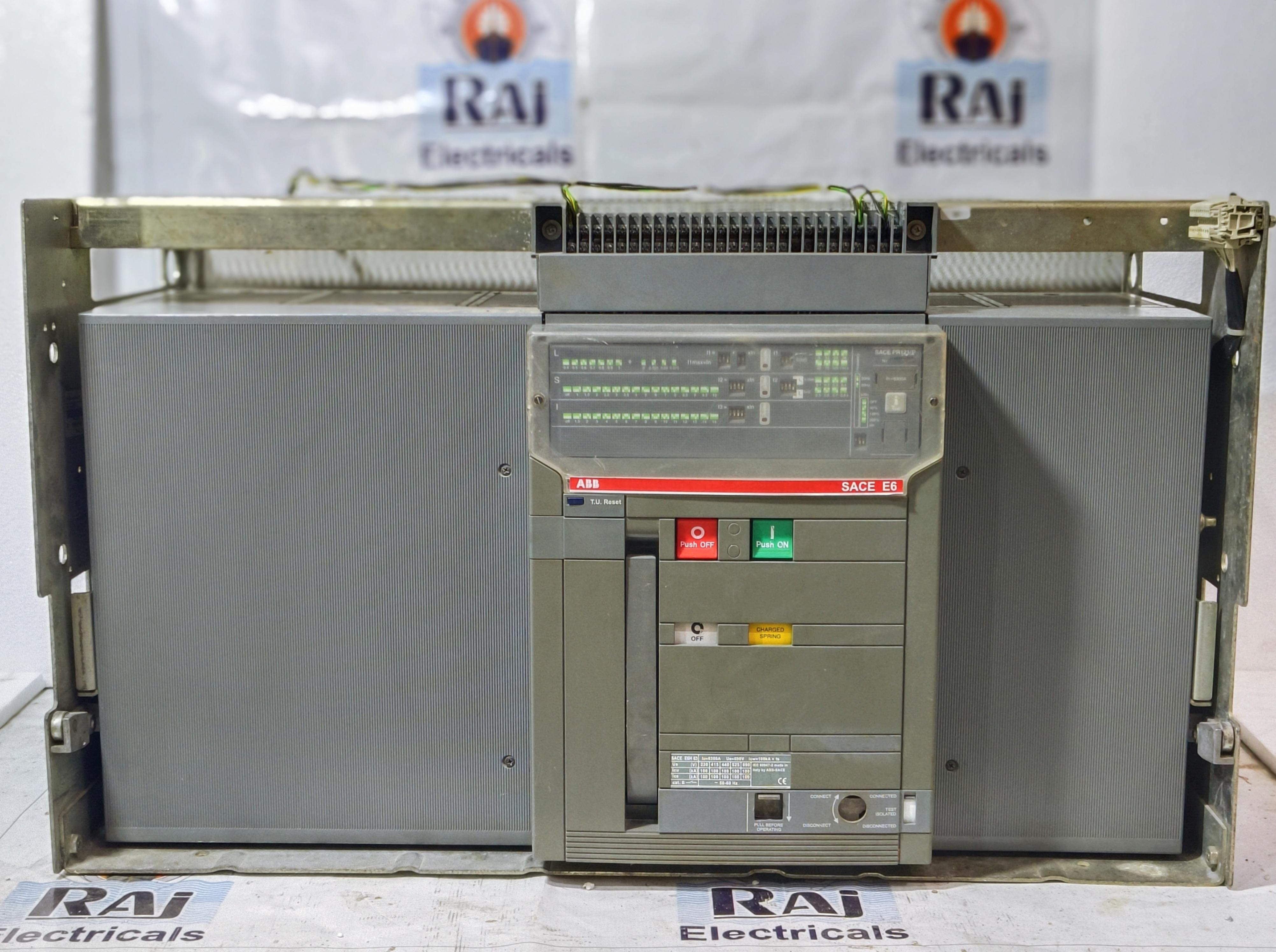 ABB SACE E6H 63 PR121/P 6300AMP 3 POLE AIR CIRCUIT BREAKER 100kA at 415V E6H63