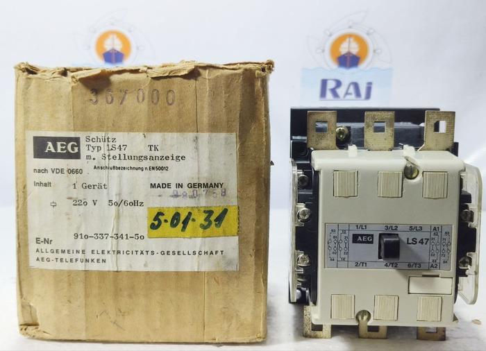 AEG LS 47 220V 3POLE 50/60Hz E-NR 910-337-341-50 CONTACTOR LS47