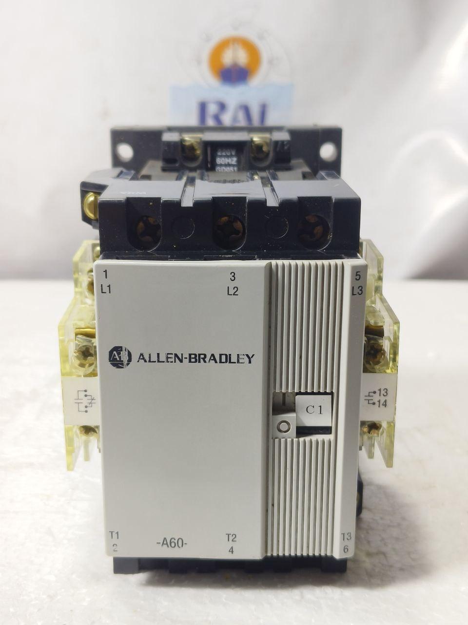 ALLEN BRADLEY 100-A60N3 SER C 3POLE 220V 60Hz AC MAGNETIC CONTACTOR 100A60N