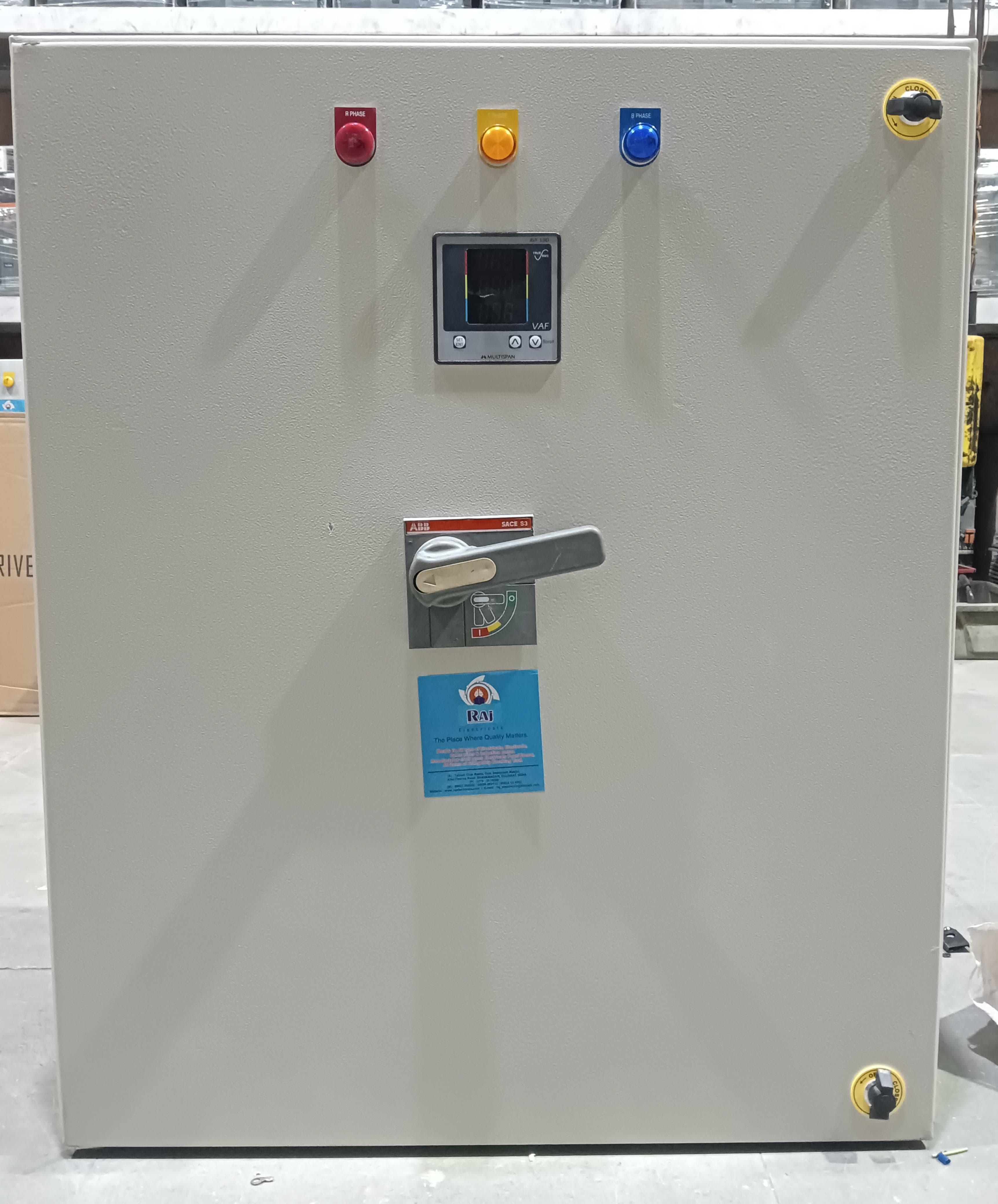 MAIN SWITCH PANEL FOR GIVING MAIN SUPPLY INDIVIDUAL