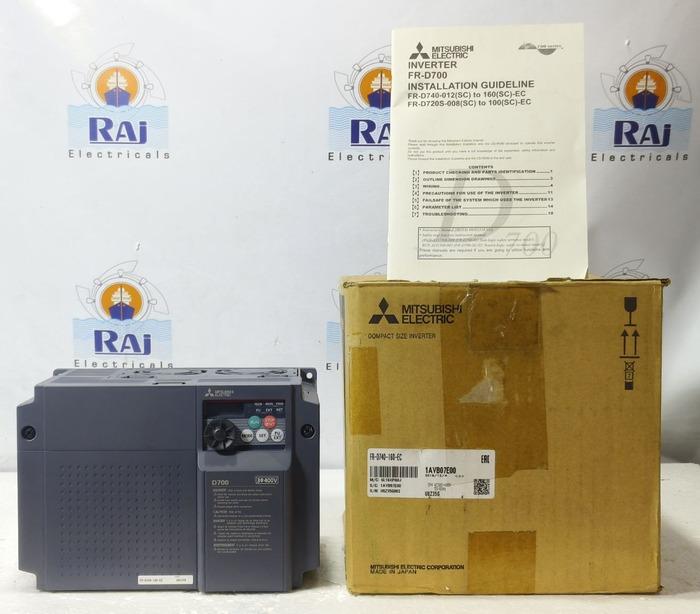 MITSUBISHI D700 FR-D740-160-EC INVERTER DRIVE 3PHASE 380-480VAC 16A FRD740160EC