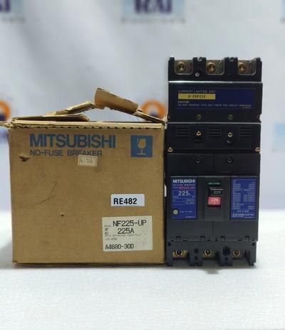 MITSUBISHI NF225-UP 225 Amp. NO-FUSE BREAKER MCCB 3P, 100-120VAC