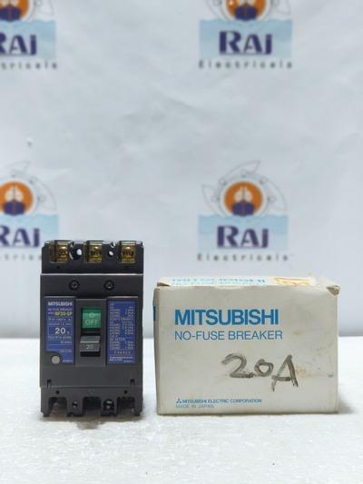 MITSUBISHI NF30-SP, 20 A 20A, CIRCUIT BREAKER AC220V, NF30SP MCCB 3P