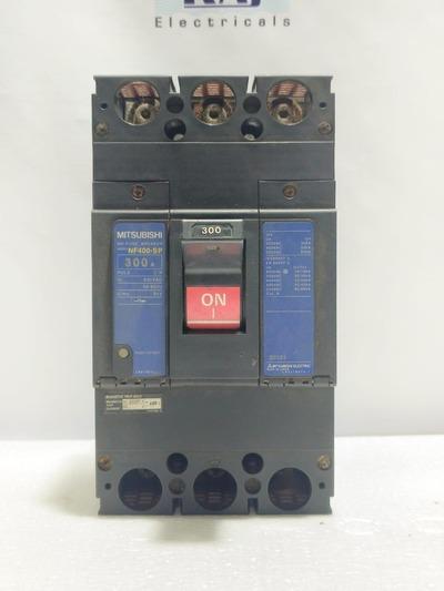 MITSUBISHI NF400-SP 3 POLE NO-FUSE BREAKER MCCB 300 Amp.