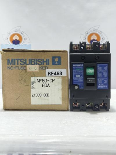 MITSUBISHI NF60-CP 60Amp. NO-FUSE BREAKER MCCB 3 POLE