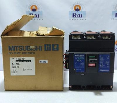 MITSUBISHI NF600-CP 500 Amp. NO-FUSE BREAKER MCCB 3 POLE