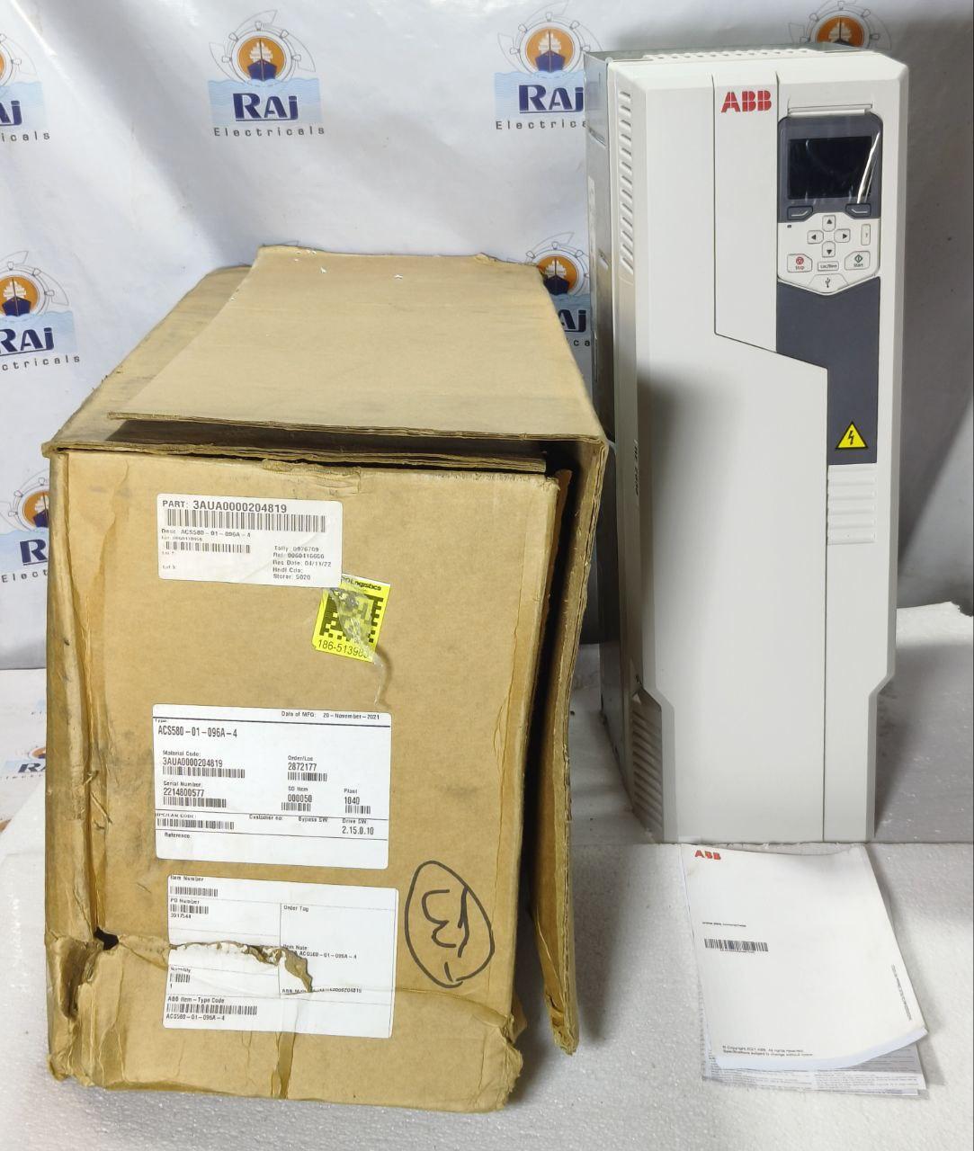  NEW | ABB ACS580-01-096A-4 55KW / 75HP 96A 400-480 VAC VARIABLE FREQUENCY DRIVE