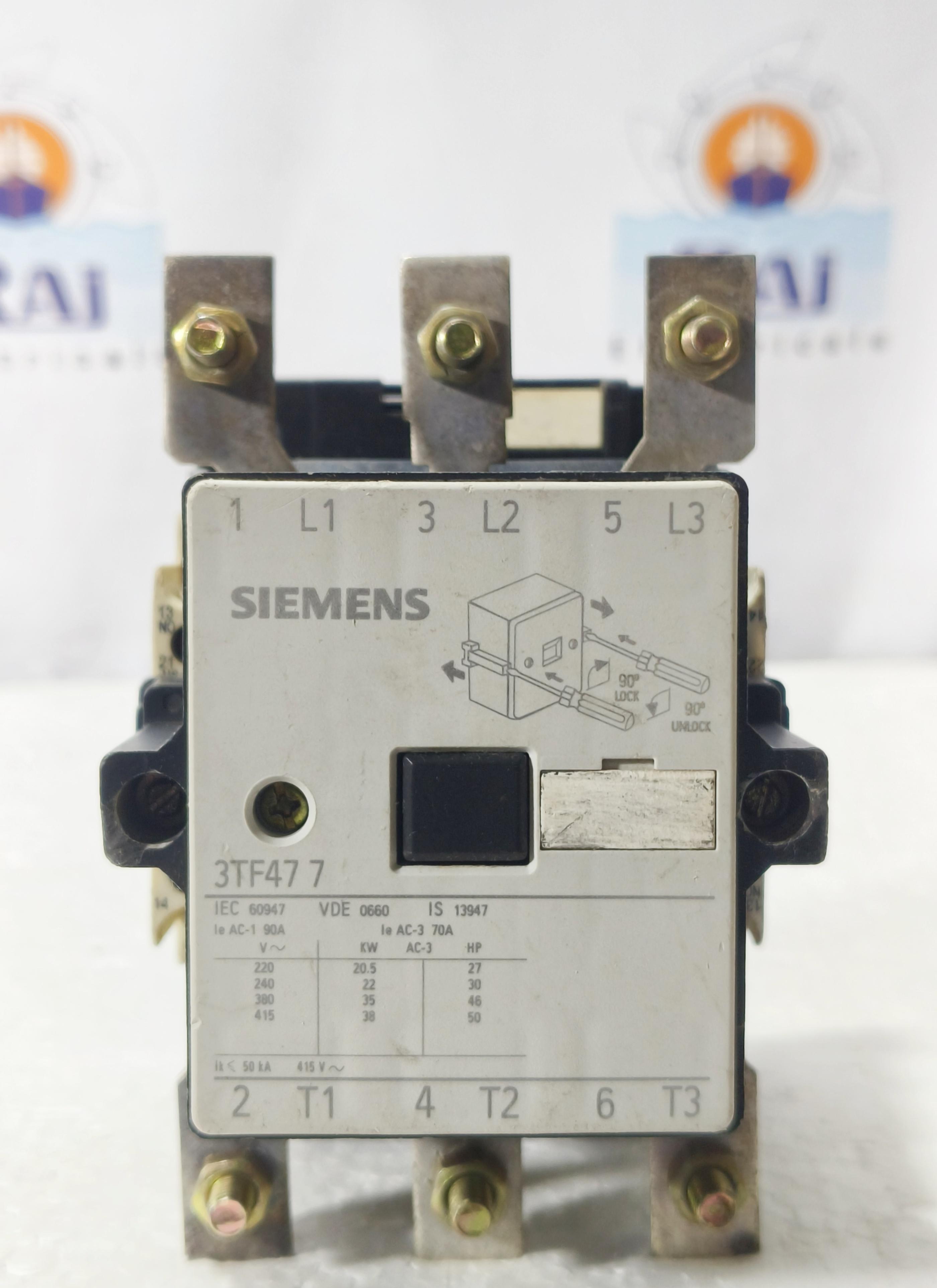 SIEMENS 3TF47 7 CONTACTOR