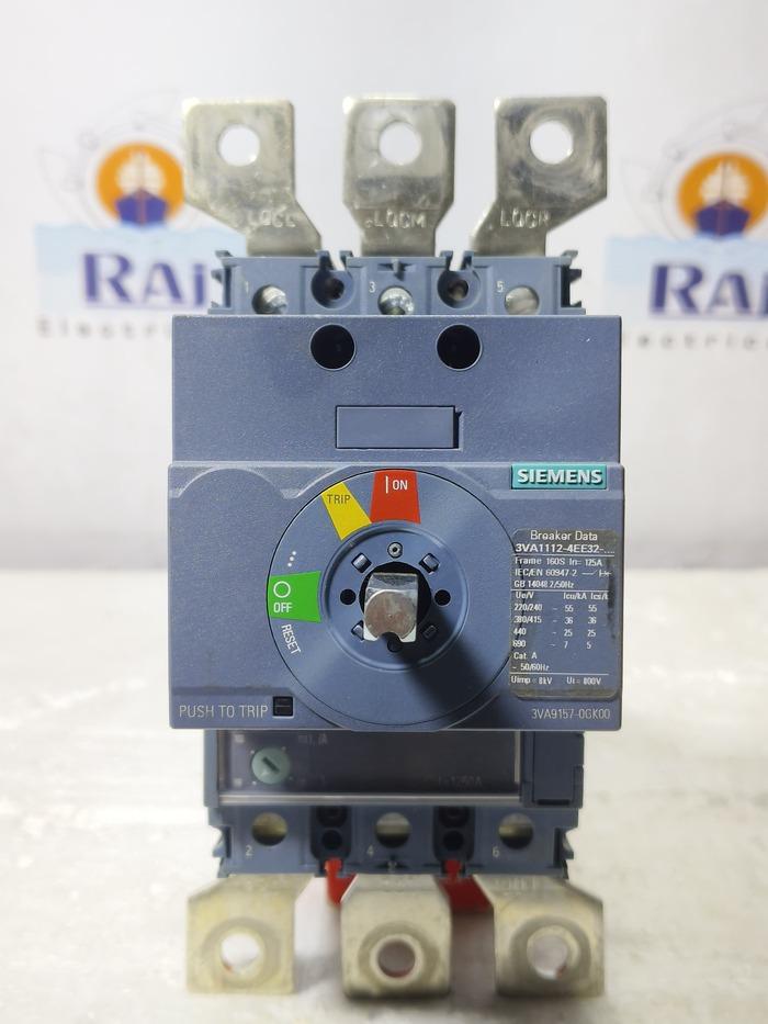 SIEMENS 3VA1112-4EE32-0AA0 125 AMP  CIRCUIT BREAKER MCCB 3 POLE
