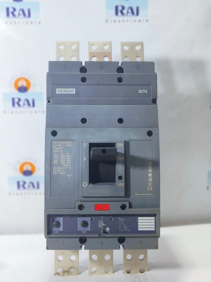 SIEMENS 3VT4710-3AA30-0AA0 800A CIRCUIT BREAKER MCCB 3POLE 690V