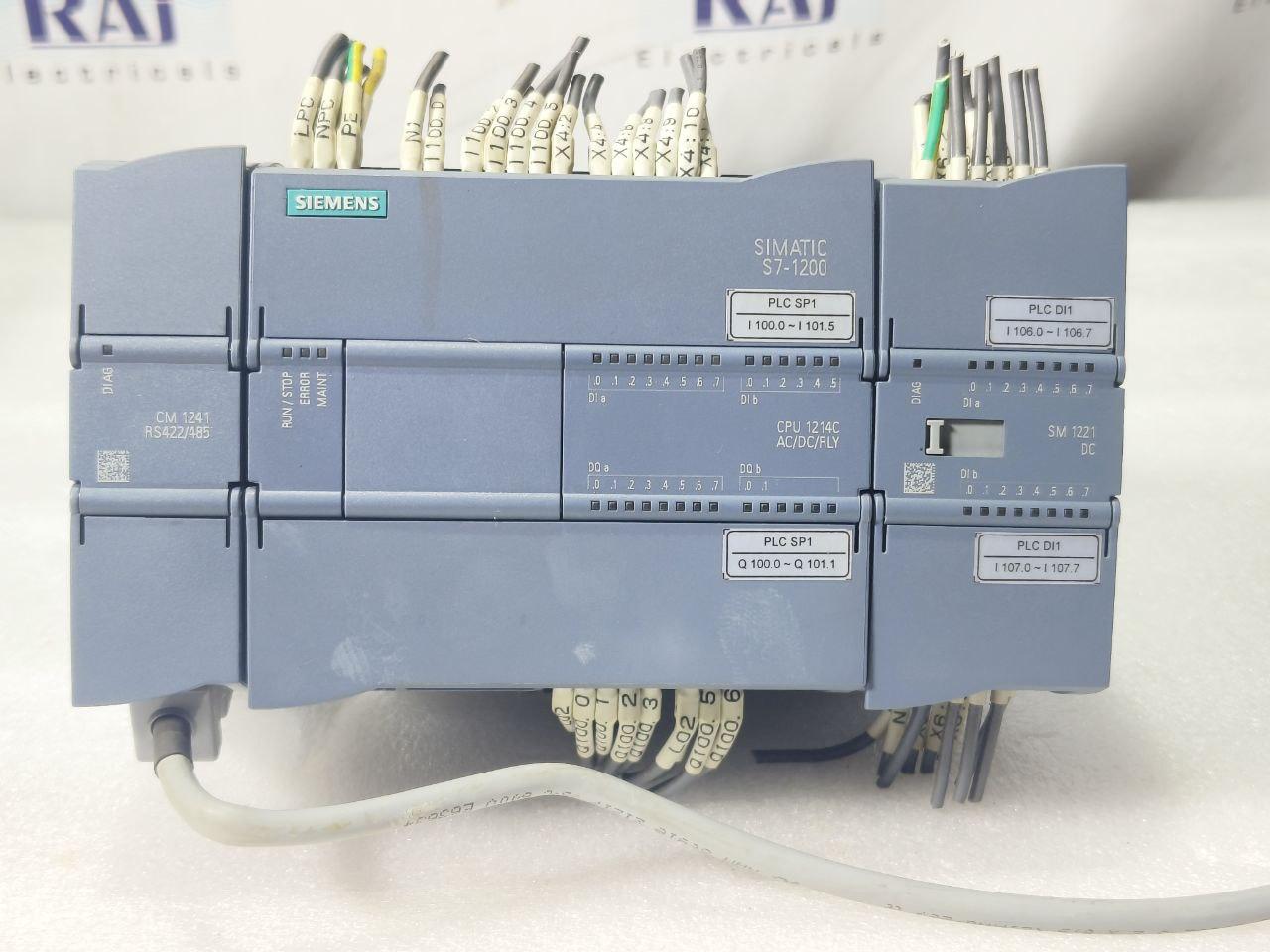 SIEMENS S7-1200 |CM 1241 RS422/485 |CPU 1214C AC/DC/RLY |SM 1221 DC | PLC MODULE