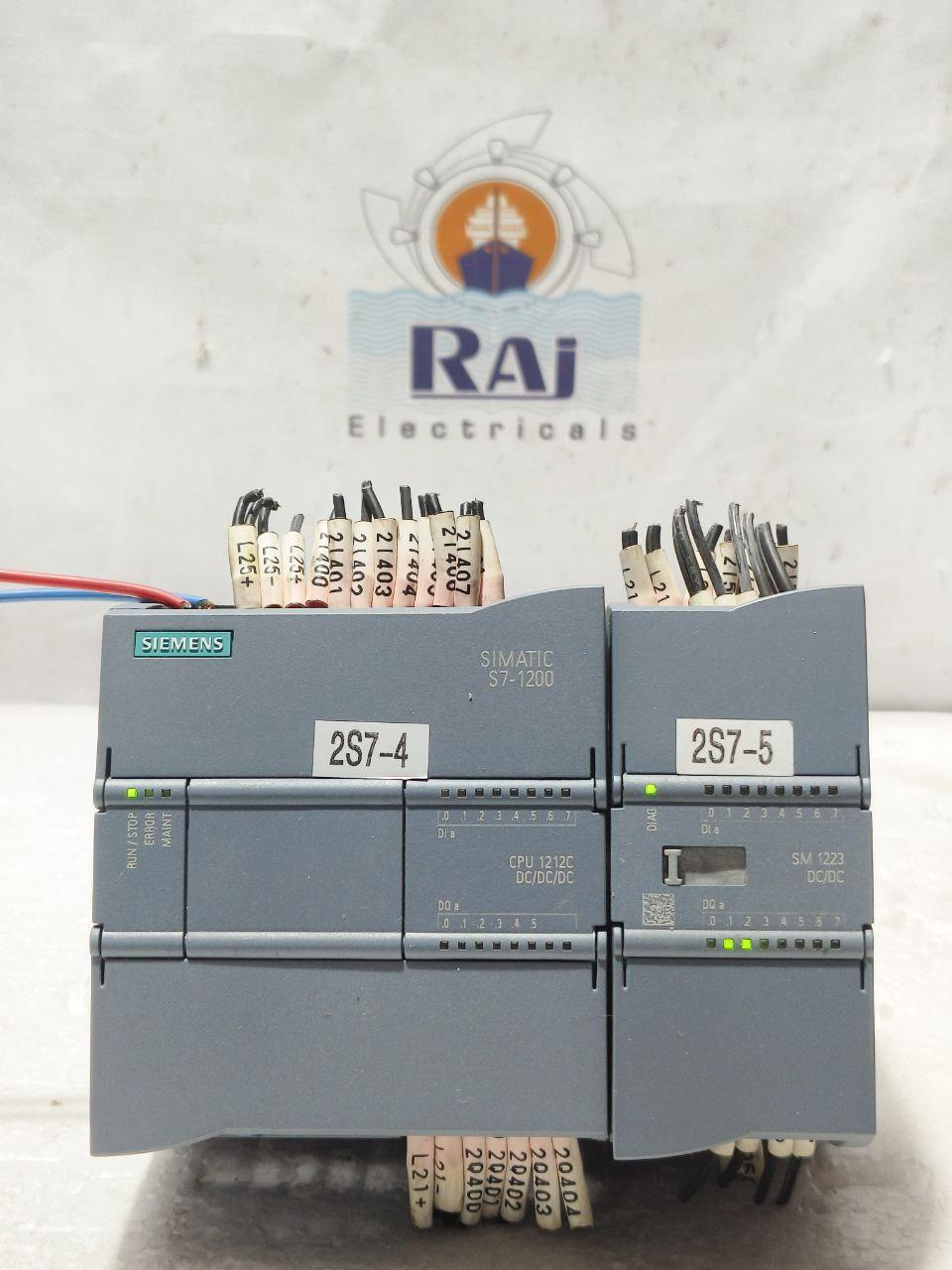 SIEMENS SIMATIC S7-1200 CPU 1212C DC/DC/DC + SM 1223 DC/DC PLC MODULE TESTED OK