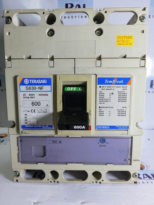 TERASAKI S630-NF CIRCUIT BREAKER 600 Amp 50 kA at 380/415V AC 3 POLE