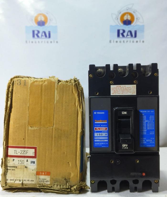 TERASAKI TEMBREAK TL-225F 150A 3POLE 690VAC CIRCUIT BREAKER MCCB TL225F