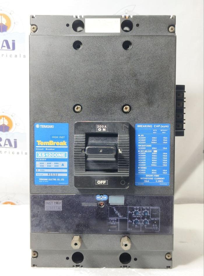 TERASAKI TEMBREAK XS1200NE 200-400A 3POLE 380-450V CIRCUIT BREAKER MCCB