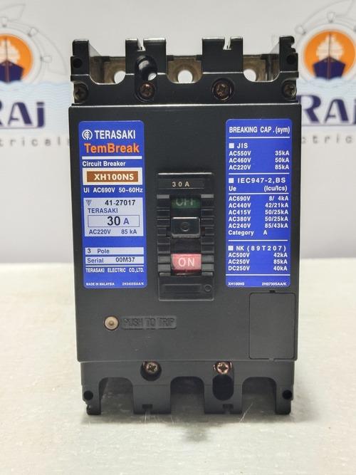 TERASAKI XH100NS 30Amp. CIRCUIT BREAKER MCCB 3 POLE
